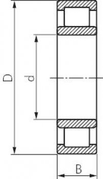 Zylinderrollenlager, DIN 5412, 95x200x67mm, Bauform NU