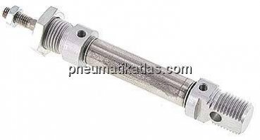 ISO 6432-Zylinder, doppeltwirkend, Kolben 12mm,Hub 25mm