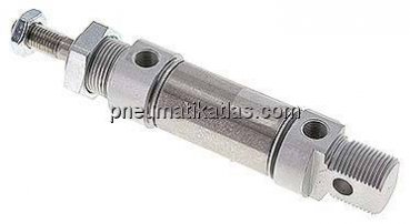 ISO 6432-Zylinder, doppeltwirkend, Kolben 25mm,Hub 15mm