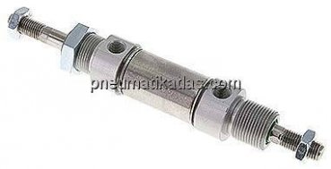 ISO 6432-Zylinder, doppeltwirkend, Kolben 25mm,Hub 10mm