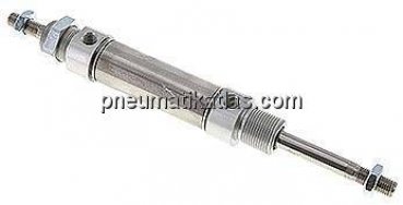 ISO 6432-Zylinder, doppeltwirkend, Kolben 25mm,Hub 40mm