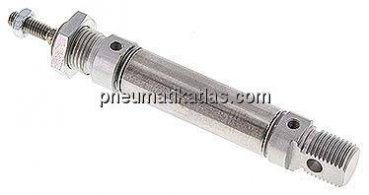 ISO 6432-Zylinder, doppeltwirkend, Kolben 16mm,Hub 25mm