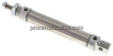 ISO 6432-Zylinder, doppeltwirkend, Kolben 25mm,Hub 100mm