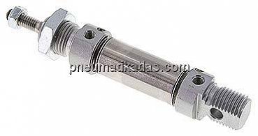 ISO 6432-Zylinder, doppeltwirkend, Kolben 16mm,Hub 10mm