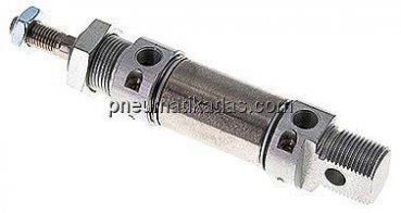 ISO 6432-Zylinder, doppeltwirkend, Kolben 25mm,Hub 10mm