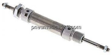 ISO 6432-Zylinder, doppeltwirkend, Kolben 16mm,Hub 25mm