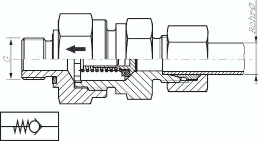 Schlauchnippel,60°-Dichtkegel,11 - 12mm f. M 22 x 1,5 - Pneumatik-24 -  technische Ausstattung FRITSCH