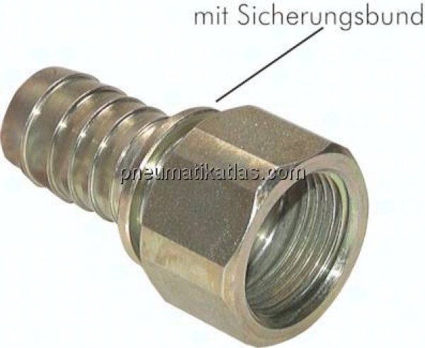 Aufschraub-Schlauchtülle,Sicherungsbund G 1"-19 (3/4")mm