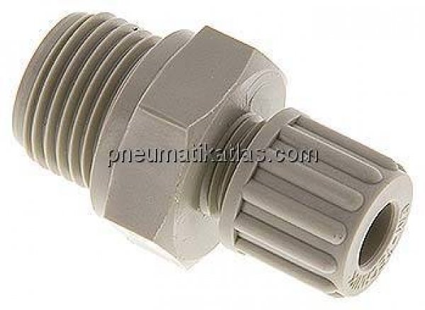 Gerade Verschraubung G 1/2"-8x6mm, Polypropylen