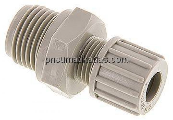 Gerade Verschraubung G 1/2"-10x8mm, Polypropylen