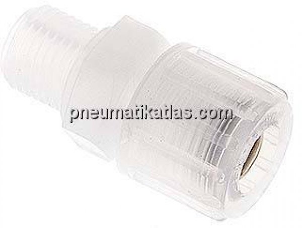 Gerade Verschraubung G 1/4"-10x8mm, PFA