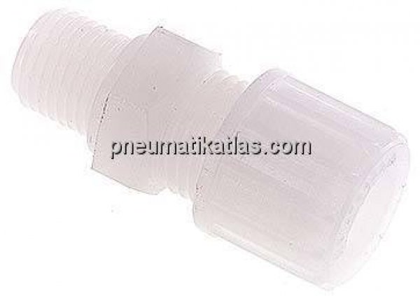 Gerade Verschraubung G 1/4"-10x8mm, PVDF