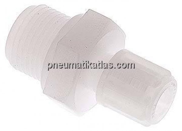 Gerade Verschraubung G 3/8"-6x4mm, PVDF