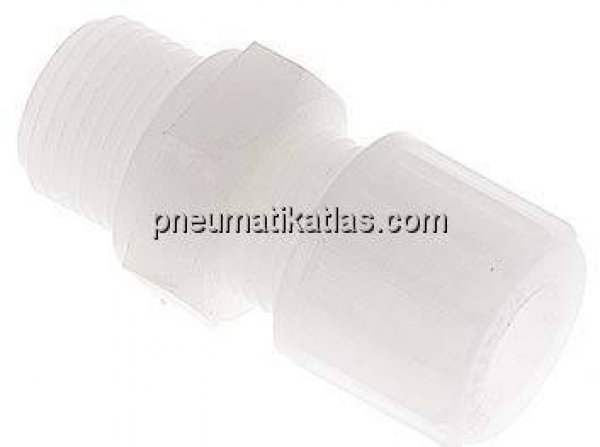 Gerade Verschraubung G 3/8"-10x8mm, PVDF