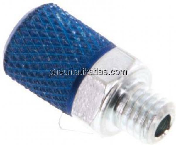 Gerade Verschraubung M 5-4,3x3mm, Aluminium