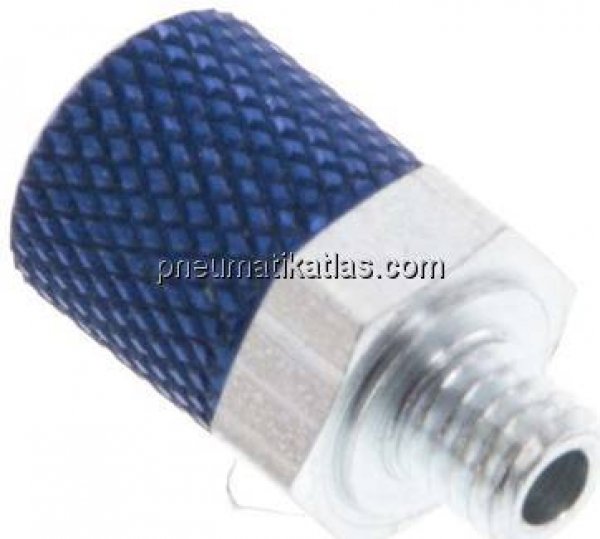 Gerade Verschraubung M 5-6x4mm, Aluminium