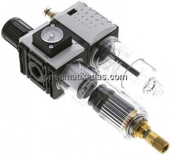 FUTURA Wartungseinheit, 2-tlg., G 1/4", 0,5 - 8 bar, Baur.0