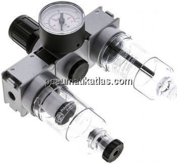 MULTIFIX Wartungseinheit (0), 3-tlg., G 1/8", 0,5 - 10 bar