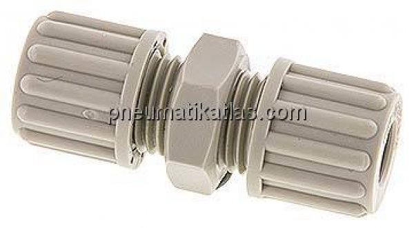 Gerade Verschraubung 8x6mm, Polypropylen