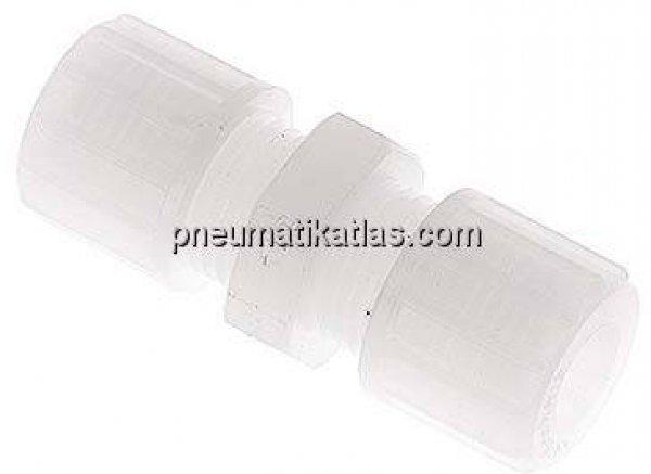 Gerade Verschraubung 10x8mm, PVDF