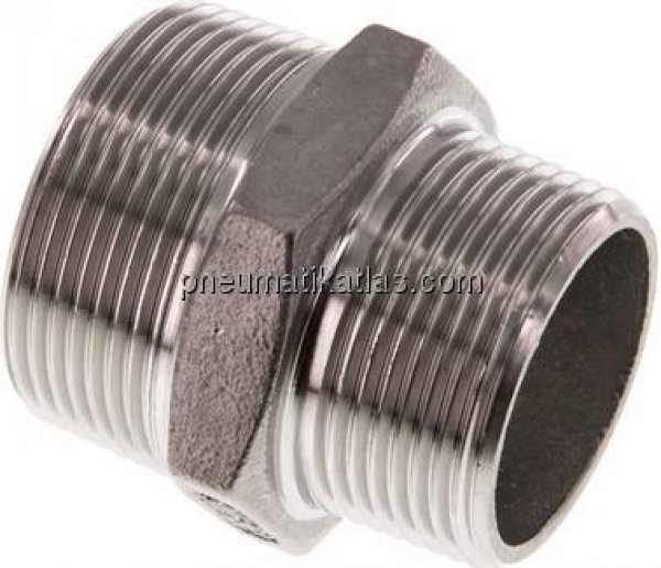 Doppelnippel R 1-1/2"-R 1-1/4", 1.4408