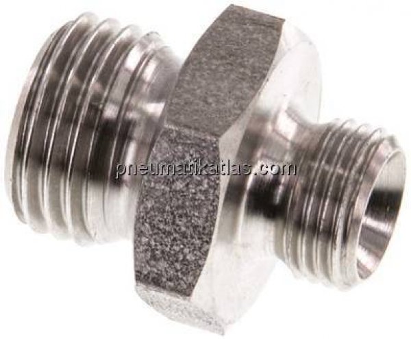 Doppelnippel G 1/4"-G 1/8", 1.4571