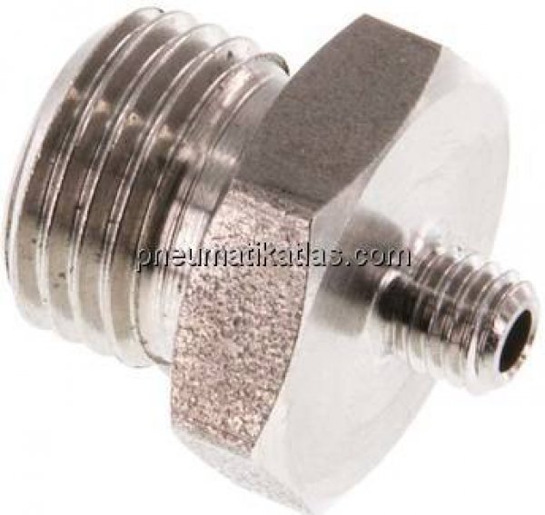 Doppelnippel G 1/4"-M 5, 1.4571