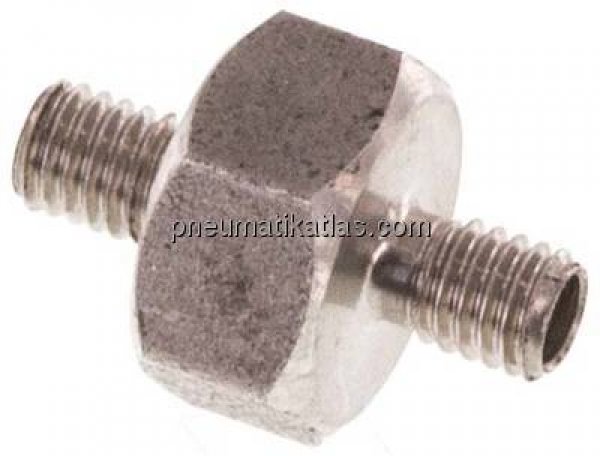 Doppelnippel M 3-M 3, 1.4571