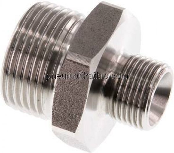 Doppelnippel G 3/4"-G 3/8", 1.4571