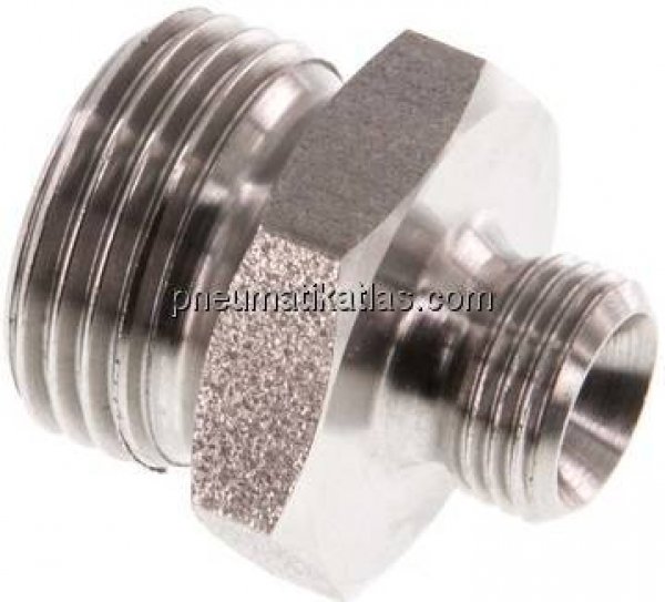 Doppelnippel G 3/8"-G 1/8", 1.4571