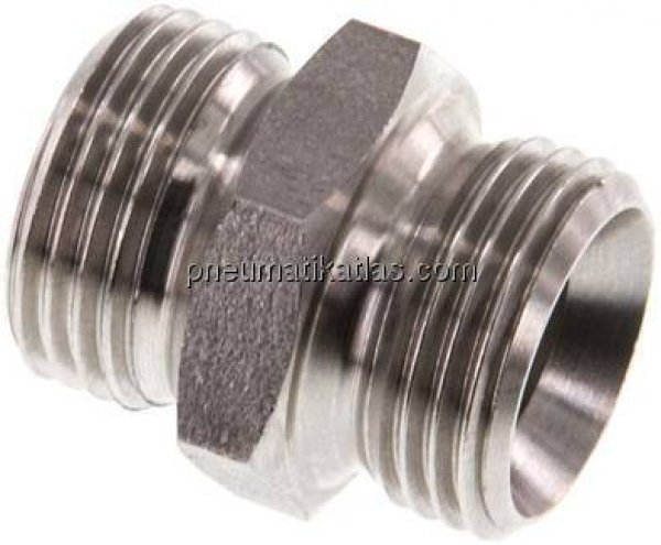 Doppelnippel G 3/8"-G 3/8", 1.4571