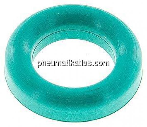 Dichtung (Milchgewinde) DN 10, FKM (grün), 12x20x4,5mm