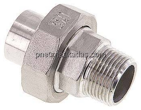Anschweißverschraubung kon. dicht. R 3/4"(AG)-26,9mm