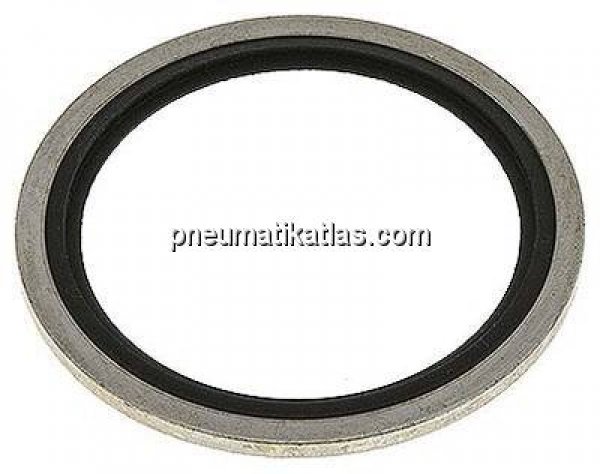 Hydraulik-Dichtring mit FKM-Einlage, für Gewinde G 1-1/2"