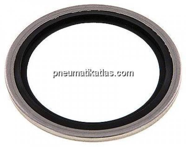 Hydraulik-Dichtring mit FKM-Einlage, für Gewinde G 1-1/4"
