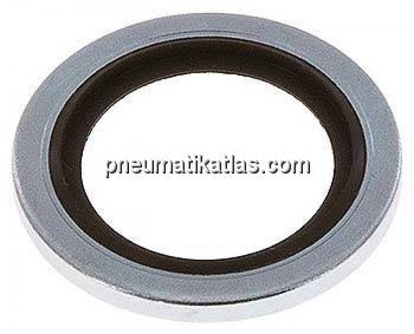 Hydraulik-Dichtring mit FKM-Einlage, für Gewinde G 1/2"