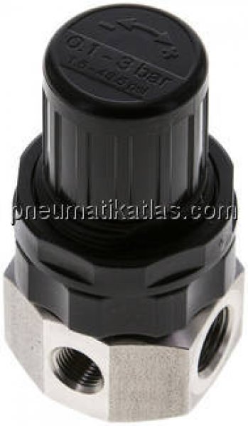 Edelstahl-Druckregler G 1/4", 0,5 - 3bar (Standard)