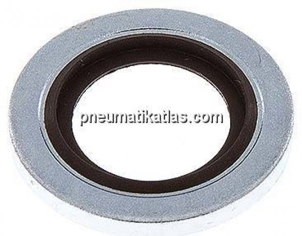 Hydraulik-Dichtring mit FKM-Einlage, für Gewinde G 1/4"