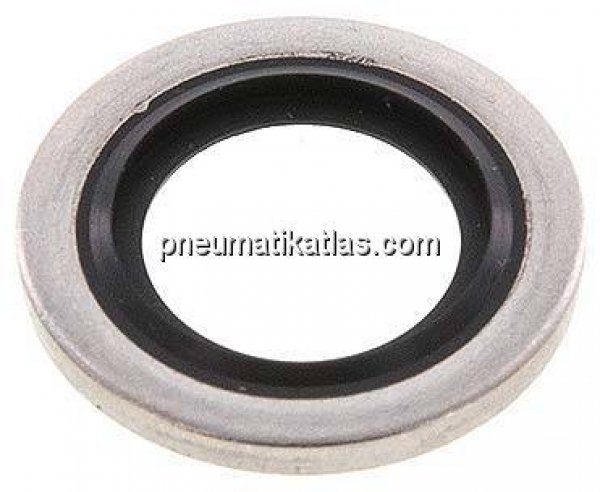 Hydraulik-Dichtring mit FKM-Einlage, für Gewinde G 1/4"