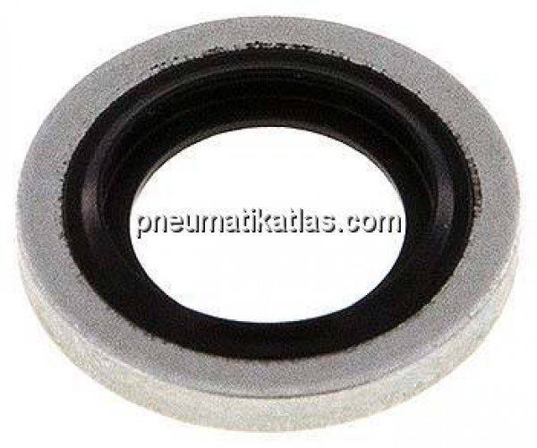 Hydraulik-Dichtring mit NBR-Einlage, für Gewinde G 1/8"