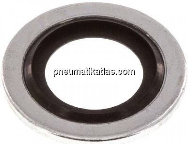 Hydraulik-Dichtring mit NBR-Einlage, für Gewinde M 14