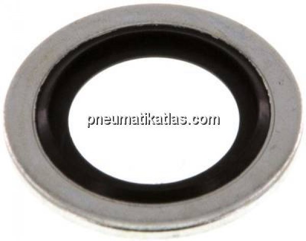Hydraulik-Dichtring mit NBR-Einlage, für Gewinde M 16