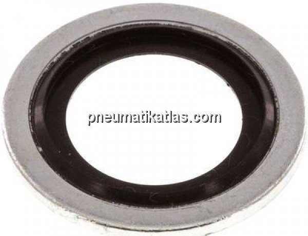 Hydraulik-Dichtring mit NBR-Einlage, für Gewinde M 18