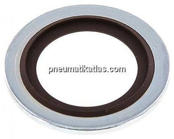 Hydraulik-Dichtring mit FKM-Einlage, für Gewinde M 20