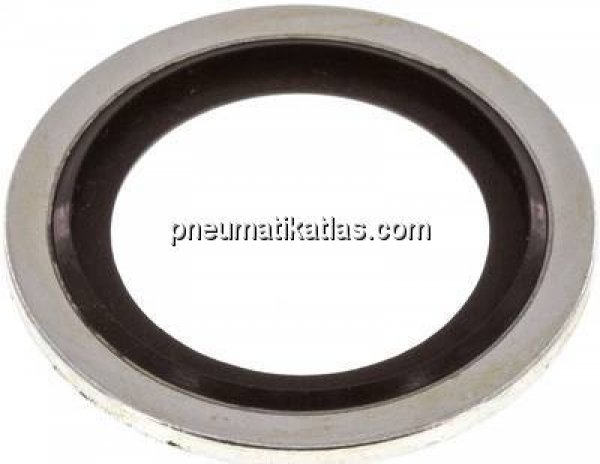 Hydraulik-Dichtring mit NBR-Einlage, für Gewinde M 24