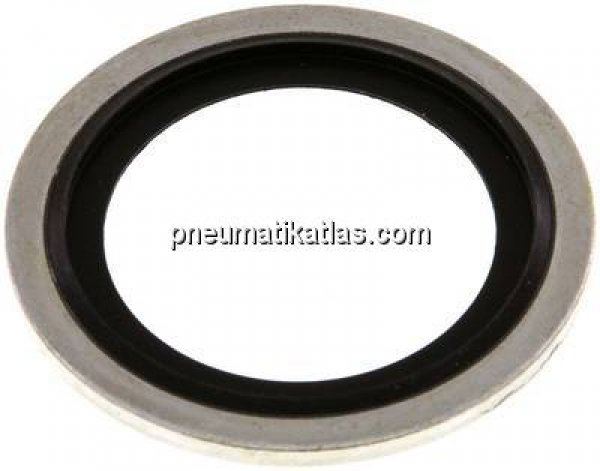 Hydraulik-Dichtring mit NBR-Einlage, für Gewinde M 30
