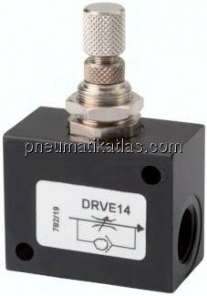 Block-Drosselrückschlagventil, G 3/8"