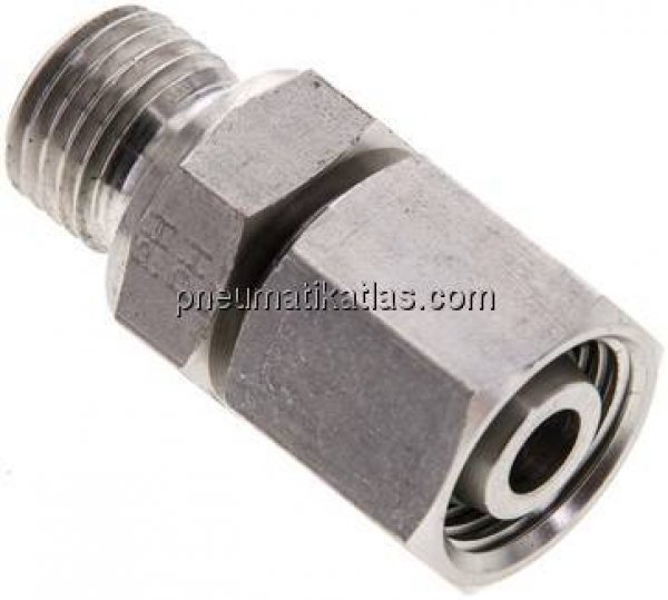 Einstellb. Schneidringverschr. M 14x1,5-10 L, 1.4571