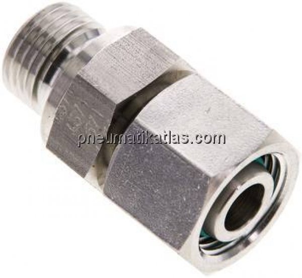 Einstellb. Schneidringverschr. M 16x1,5-12 L, 1.4571