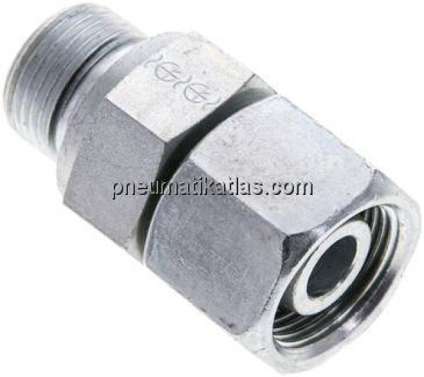 Einstellb. Schneidringverschr. M 20x1,5-14 S, Stahl verzinkt